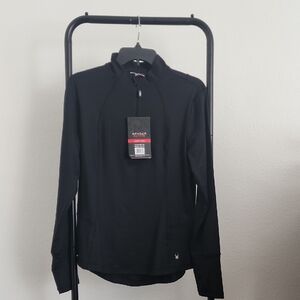 Spyder Black Lightweight Quarter-Zip Jacket. NEVER USED.